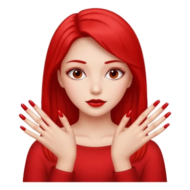 Girly pop with extra Long nails sticker