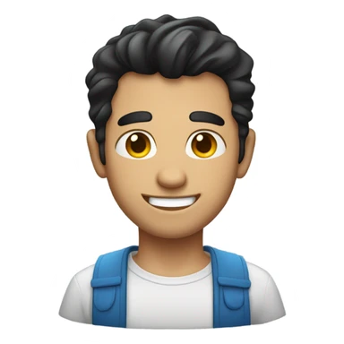 handsome man winking sticker