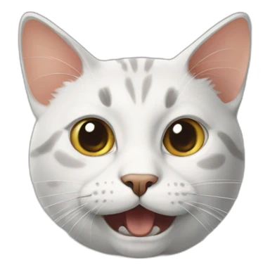 extremely silly and dumb looking cat sticker