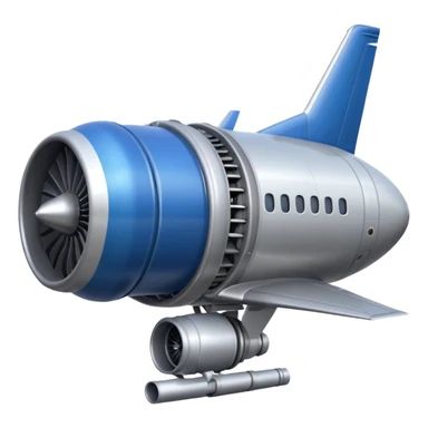 B737 Strong big Jet Engine sticker