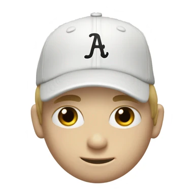 White boy baseball with initials LJR on
 cap sticker