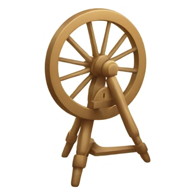 spindle of a spinning wheel with sharp needle  sticker