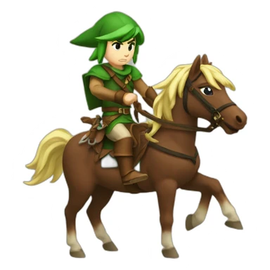 Link Riding Epona sticker