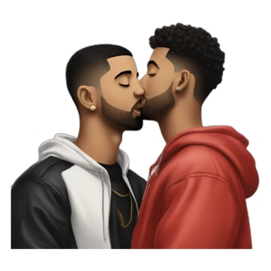drake kissing 21 savage sticker