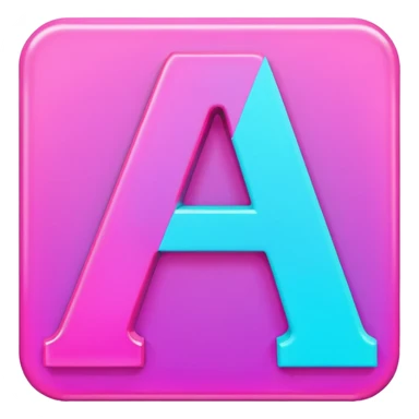 The letter A is designed in the Vape style (Vape theme) with dimensions of 512 by 512 sticker