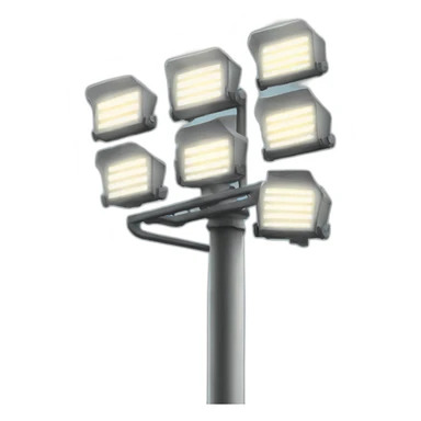 stadium floodlights on a post sticker