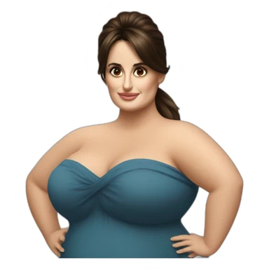 obese penelope cruz sticker