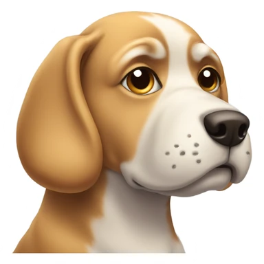 dog giving side eye sticker