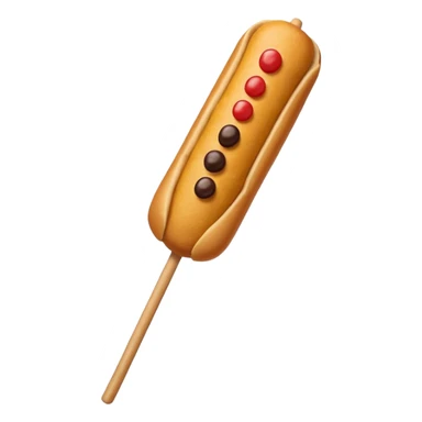 corndog but in black color sticker