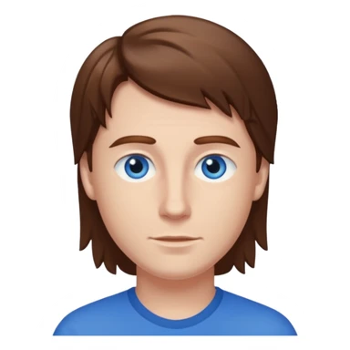 Dan Miller brown hair, blue eyes sticker