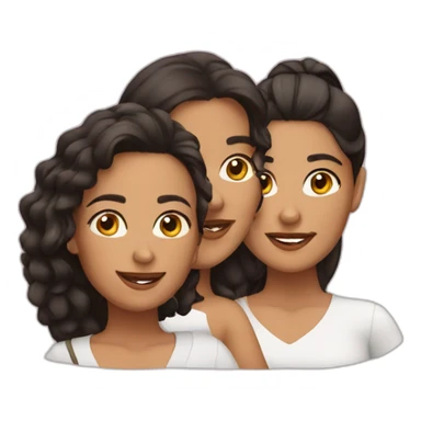 3 latin female friends sticker