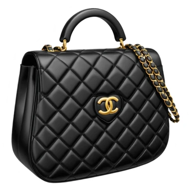 chanel heart shape bag black color bag sticker