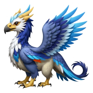 Chimera-Latios-Nargacuga-Silvally-Gryphon-Griffin-Griffon-Hippogriff-fusion-hybrid-animal-creature  with long ears  sticker
