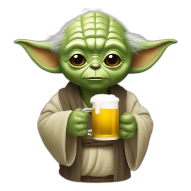 yoda bois un biere sticker