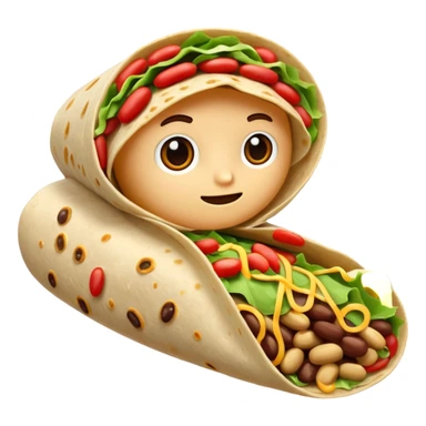 Bean burrito sticker