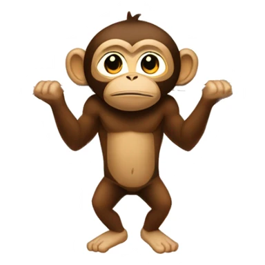 Squat rack and monkey sticker