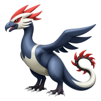 Yveltal-Lugia-Silvally-Fakémon-hybrid-creature (full body)  sticker