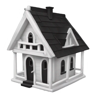 Addams House birdhouse. haunted Wednesday Addams. sticker