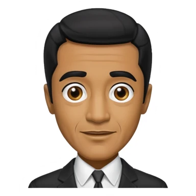 Sammy Davis Jr with black hair sticker