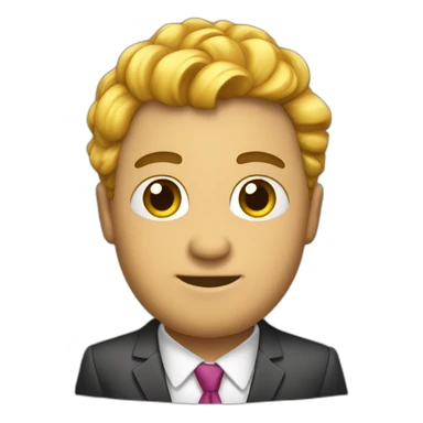 Hombre con traje con un trapo de limpiar  sticker