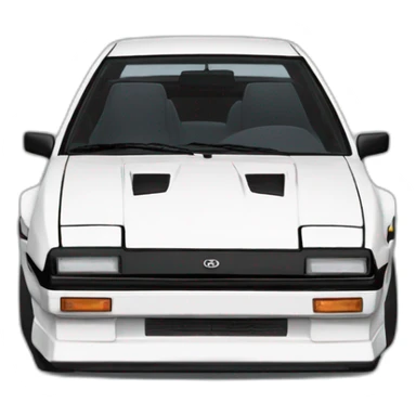 white-ae86-toyota-trueno sticker