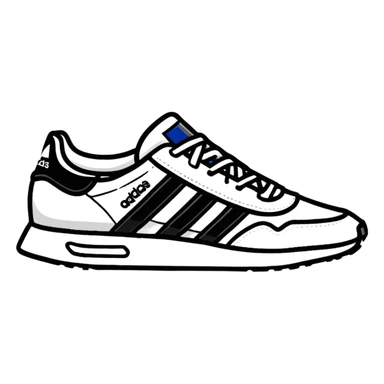 Adidas logo with three stripes sticker