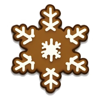 brown pin and snowflakes  sticker