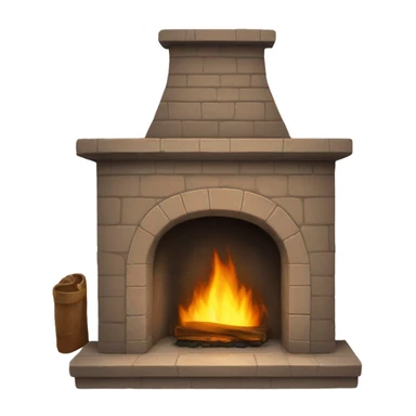 Fireplace sticker