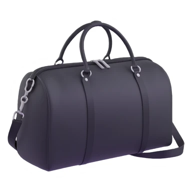 all black duffle bag with black strap sticker