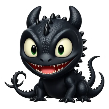 Toothless-Venom-fusion sticker