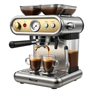 An espresso maker sticker