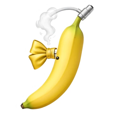 banana vape with bow  sticker