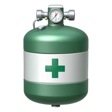 medical oxygen sticker