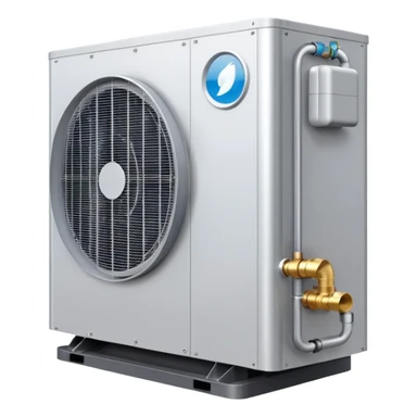 hybrid heat pump, simple, no text sticker