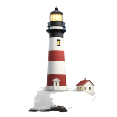 Lighthouse w/guiding light sticker