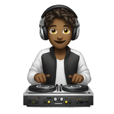 consolle dj sticker