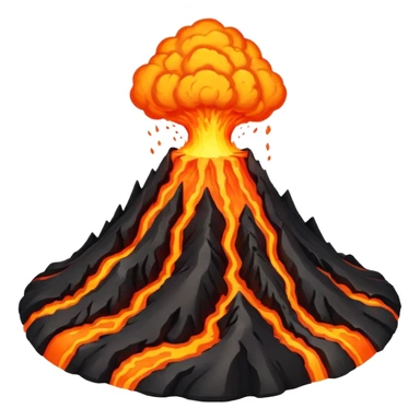 planet, Volcano Planet, lava rivers and erupting peaks sticker