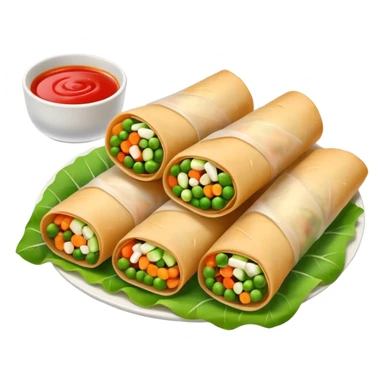 One Thai uncooked spring roll sticker