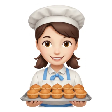 Bakery girl sticker