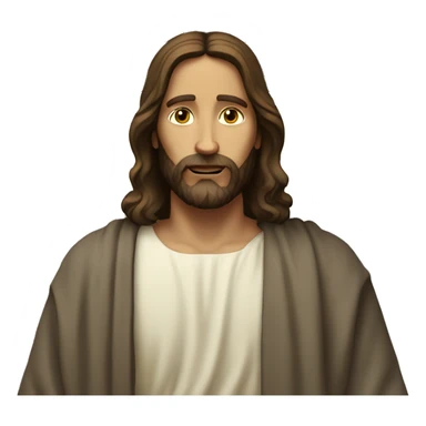 jesus with a cross  sticker