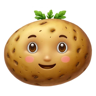 single potato sticker