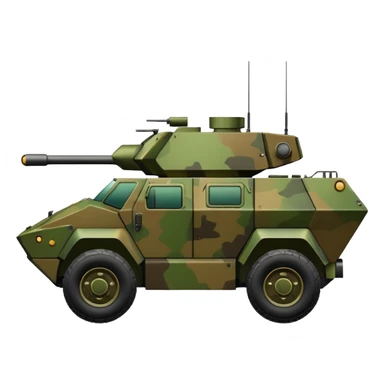 generate an ultra realistic armored vehicle sticker
