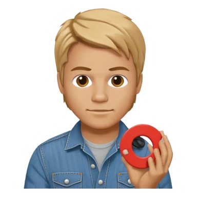 Macgyver with circle gaskets sticker