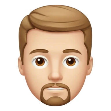 white male with short light brown hair on forehead with goatee sticker