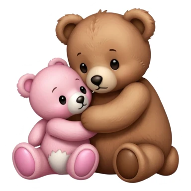 teddy bear kissing another teddy bear sticker