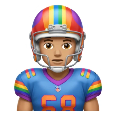 A LGBTQ American football player more LGBTQ  sticker
