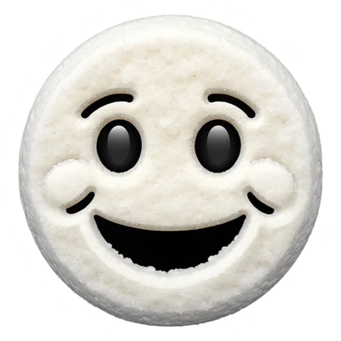 smiley face with a pile of salt sticker