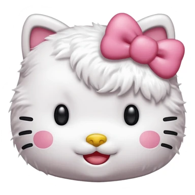 Hello kitty laughing sticker