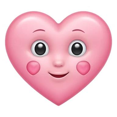 Baby pink heart emoji sticker
