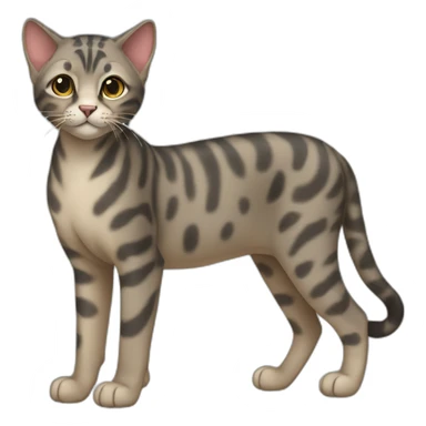 Serengeti Cat Full Body sticker